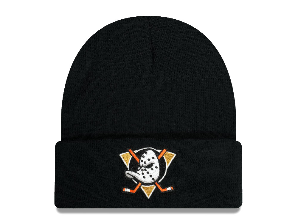 American Needle Anaheim Mighty Ducks Cuffed Black Cappelli