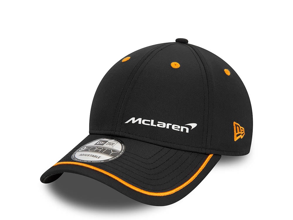 New Era Mclaren Automotive Contrast Piping Black 9Forty Strapback Cappellini