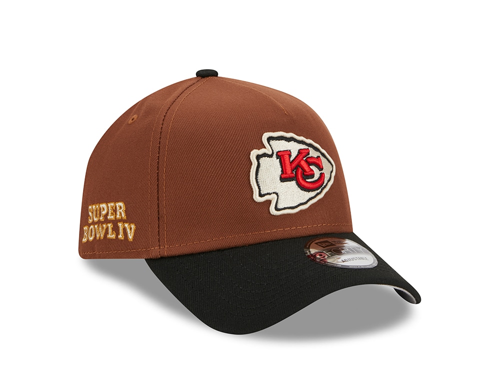 New Era Kansas City Chiefs Super Bowl IV Harvest Two Tone 9Forty A Frame Snapback Cap