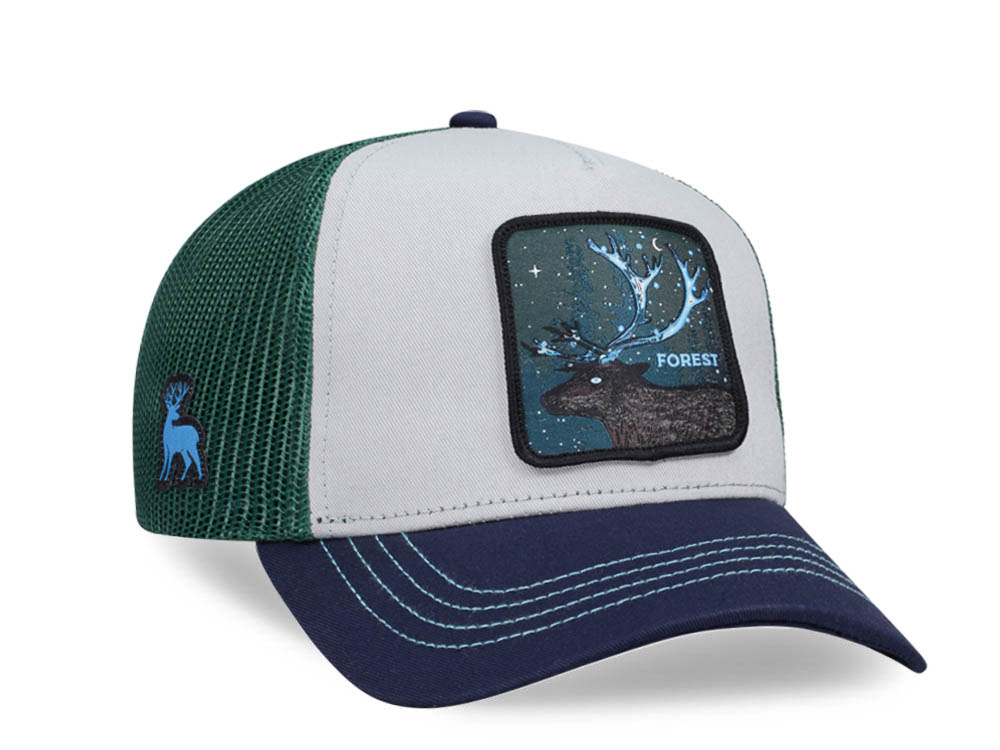 Capslab Fantastic Beasts Forest White Green Blue Trucker Snapback Cap