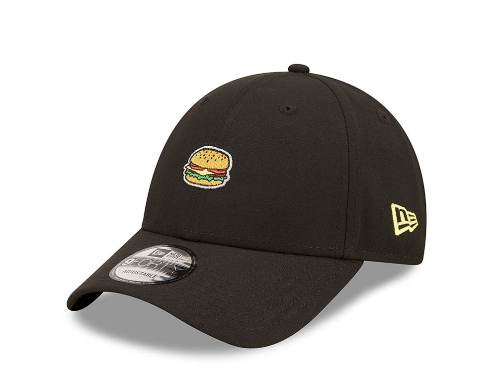 New Era Food Icon Black 9Forty Strapback Cappellini