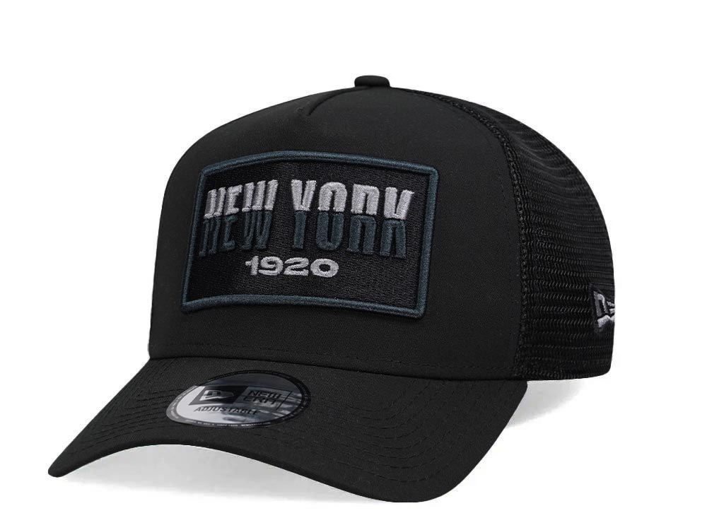 New Era USA State New York 1920 Black Trucker Snapback Cap