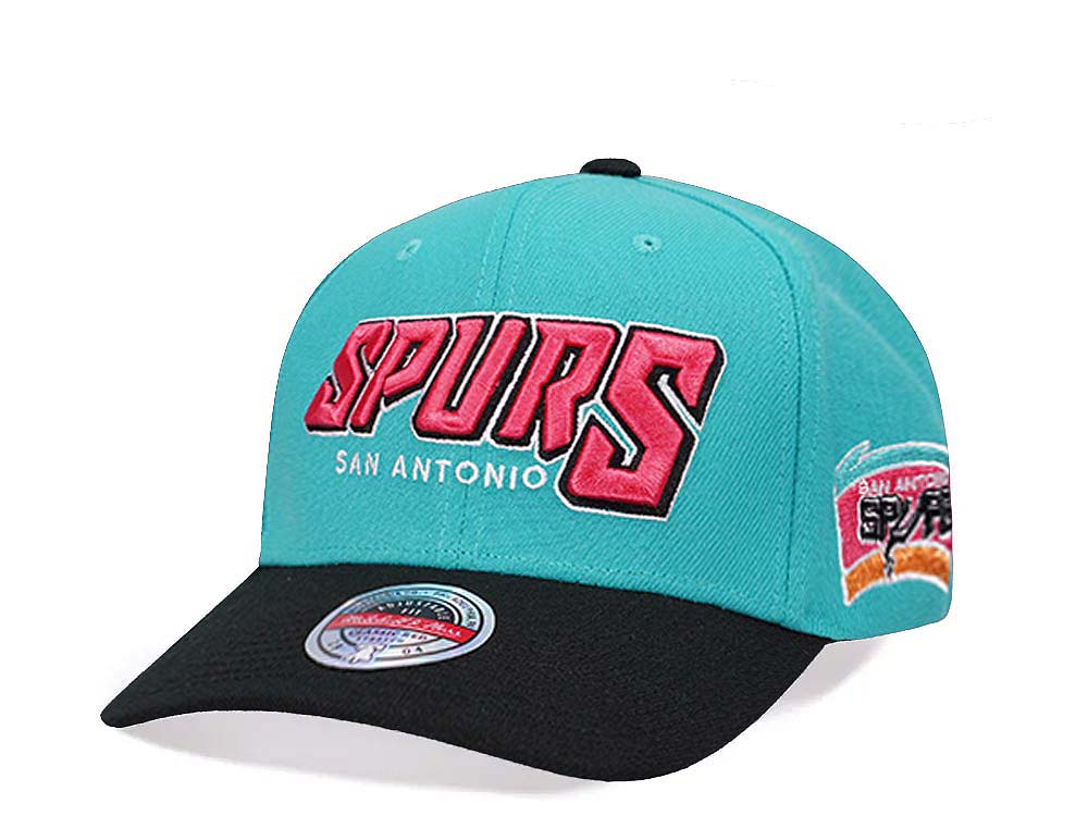 Mitchell & Ness San Antonio Spurs Shredder Stretch Hardwood Classic Red Flex Snapback Cap