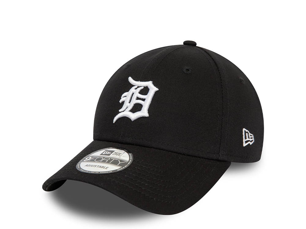 New Era Detroit Tigers League Essential Black 9Forty Strapback Cappellini