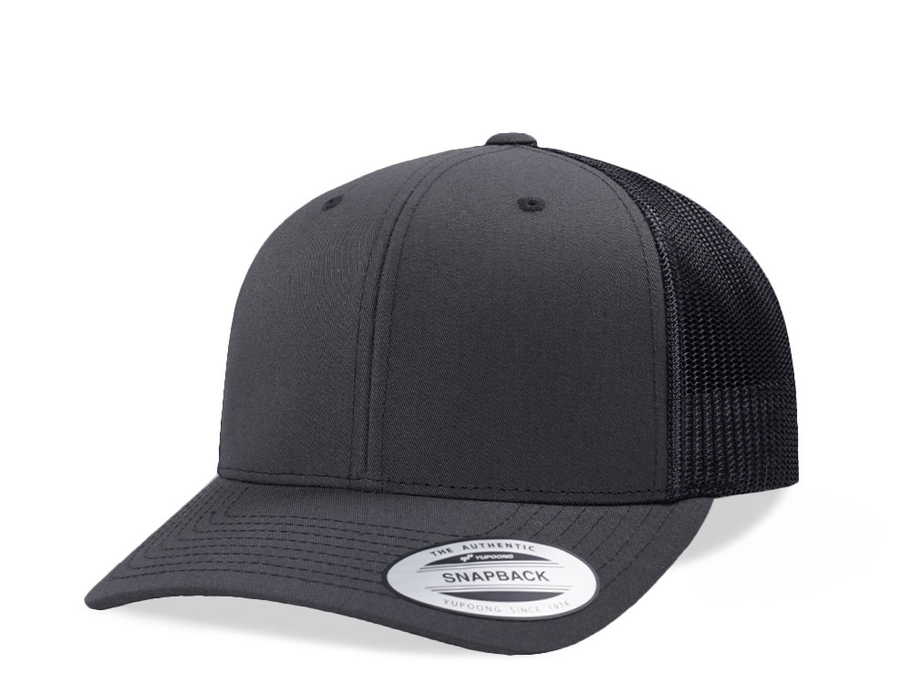 Yupoong Basic Gray Retro Trucker Snapback Cappellini