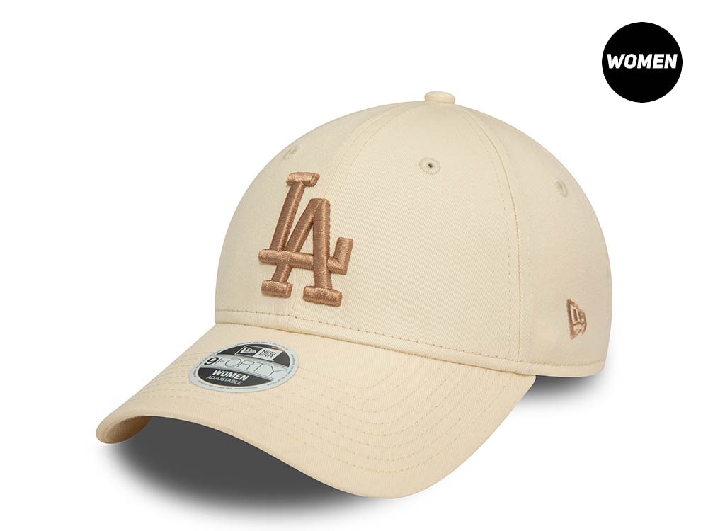 New Era Los Angeles Dodgers League Sand and Cream Womens 9Forty Snapback Cappellini