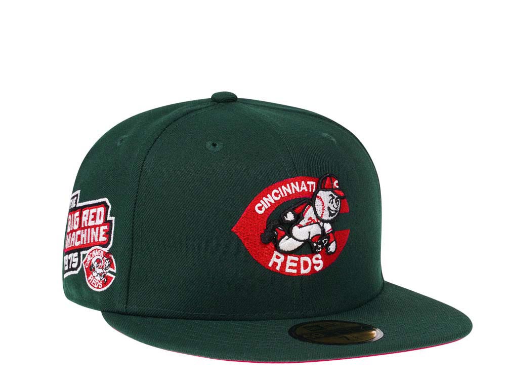 New Era Cincinnati Reds Big Red Machine Green and Red Edition 59Fifty Fitted Cap