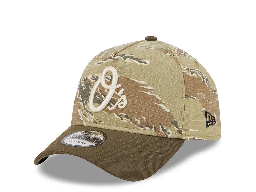 New Era Baltimore Orioles Tiger Camo Two Tone 9Forty A Frame Snapback Cappellini