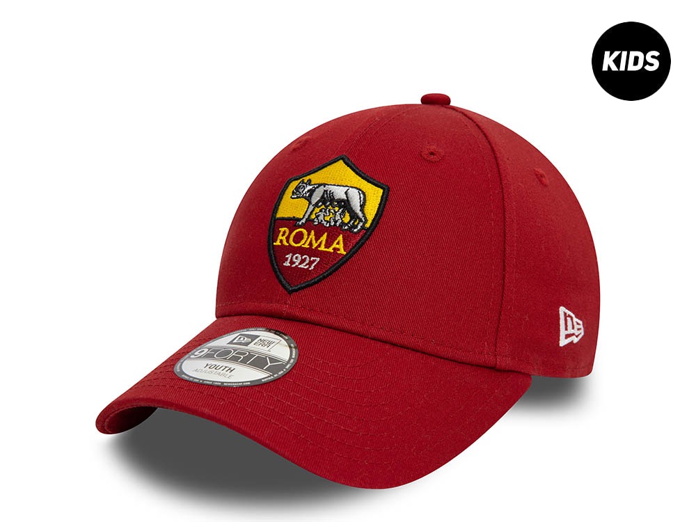 New Era AS Roma Maroon Kids 9Forty Strapback Cap