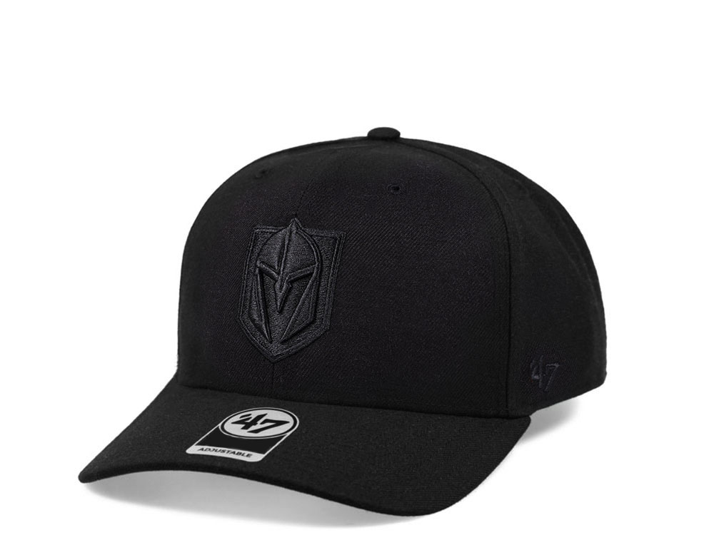 47brand Vegas Golden Knights All Black Classic DP Snapback Cap