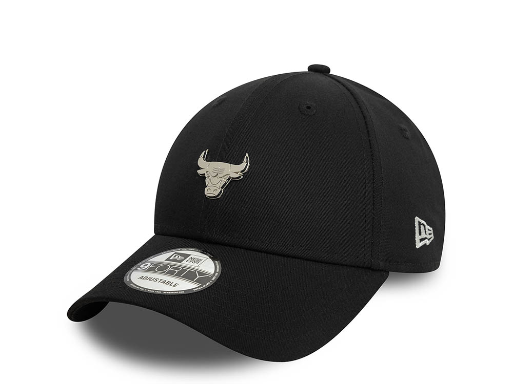 New Era Chicago Bulls Metallic Pin Black 9Forty Strapback Cappellini