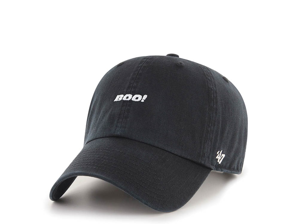 47Brand Boo Holiday Black Base Runner Clean Up Strapback Cap