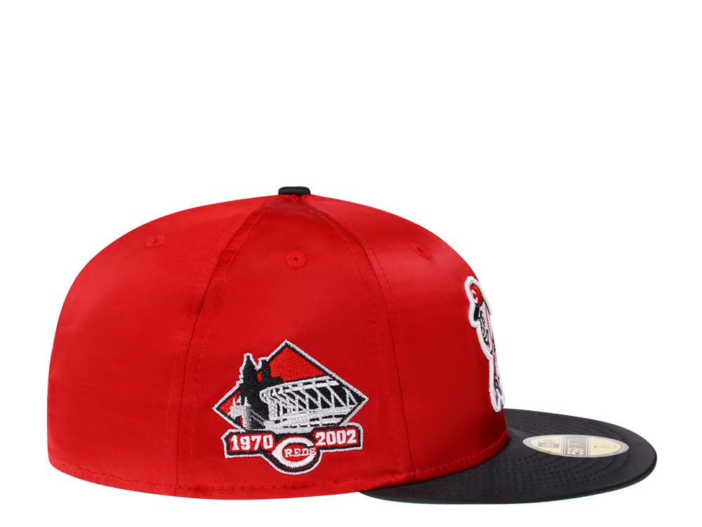 New Era Cincinnati Reds Riverfront Stadium Satin Elite Edition 59Fifty  Fitted Cap