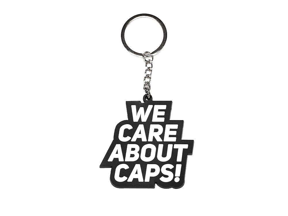 Portachiavi We care about Caps - Black and White Edition