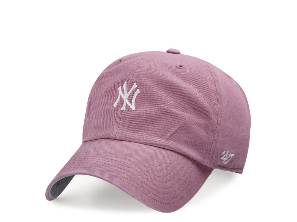 47Brand New York Yankees Mauve Base Runner Clean up Strapback Cap