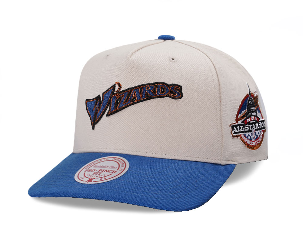 Mitchell & Ness Washington Wizards All Star 2001 Two Tone Pro Pinch A Frame Snapback Cappellini