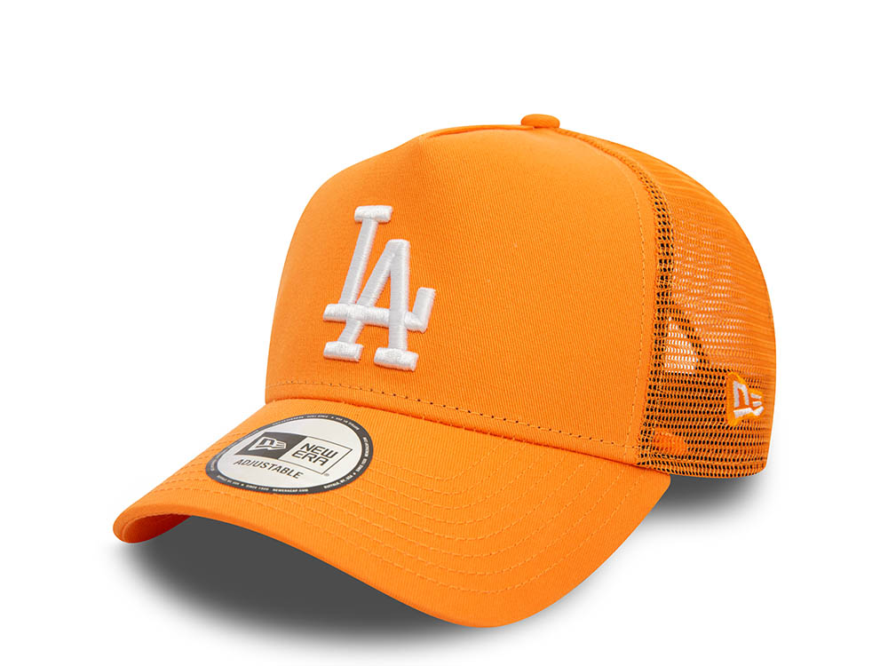 New Era Los Angeles Dodgers League Orange Trucker A Frame Snapback Cappellini