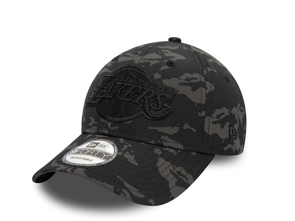 New Era Los Angeles Lakers Camo Black 9Forty Strapback Cappellini