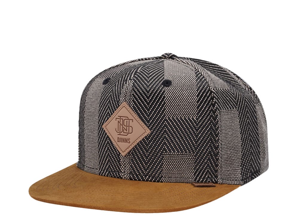 Djinns Hermecheck Olive 6 Panel Snapback Cap