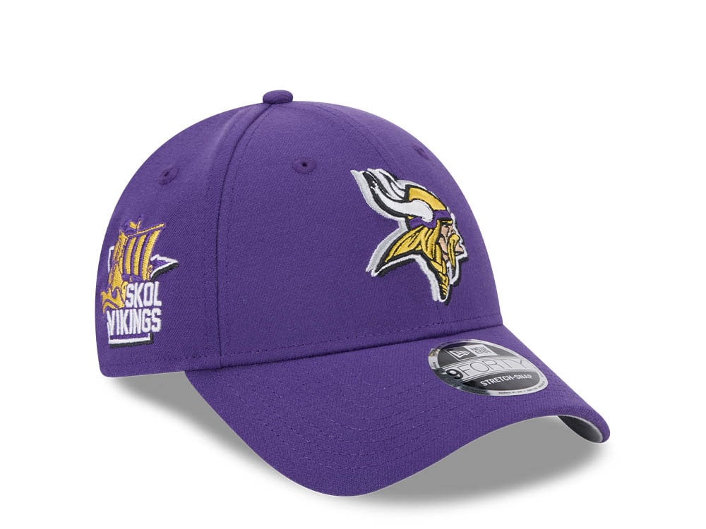 New Era Minnesota Vikings NFL24 Draft 9Forty Stretch Snapback Cappellini