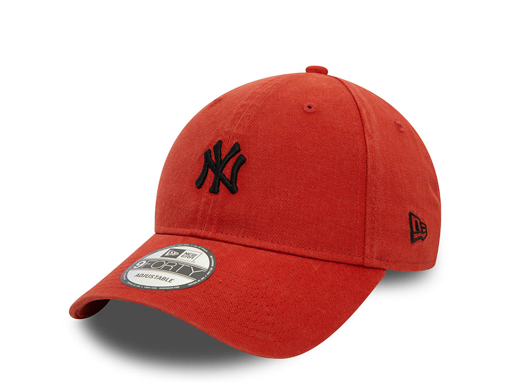 New Era New York Yankees Washed Red 9Forty Strapback Cappellini