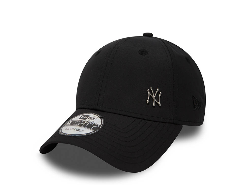 New Era New York Yankees Black Flawless 9Forty Strapback Cappellini