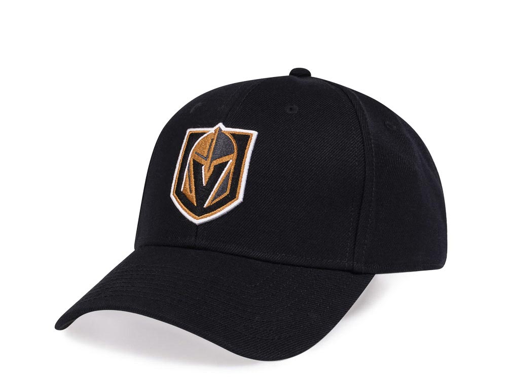 American Needle Vegas Golden Knights Black Stadium Curved Snapback Cap