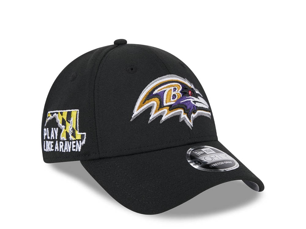 New Era Baltimore Ravens NFL24 Draft 9Forty Stretch Snapback Cappellini