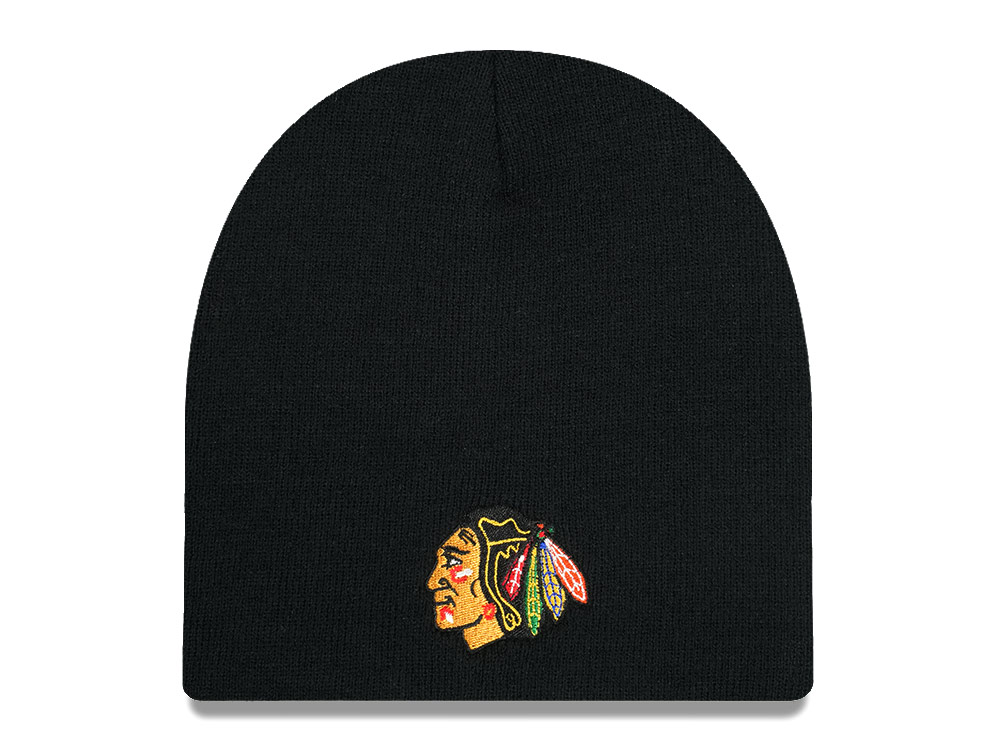 American Needle Chicago Blackhawks Cuffless Black Cappelli