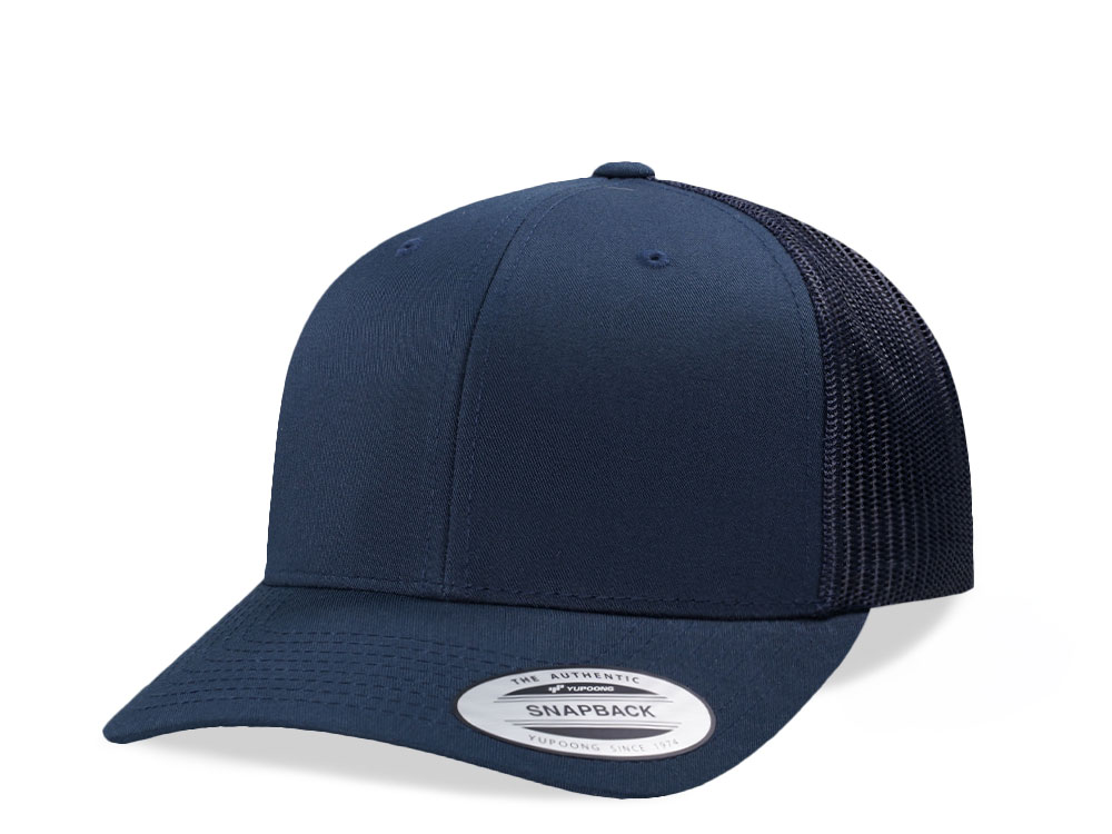 Yupoong Basic Navy Retro Trucker Snapback Cappellini