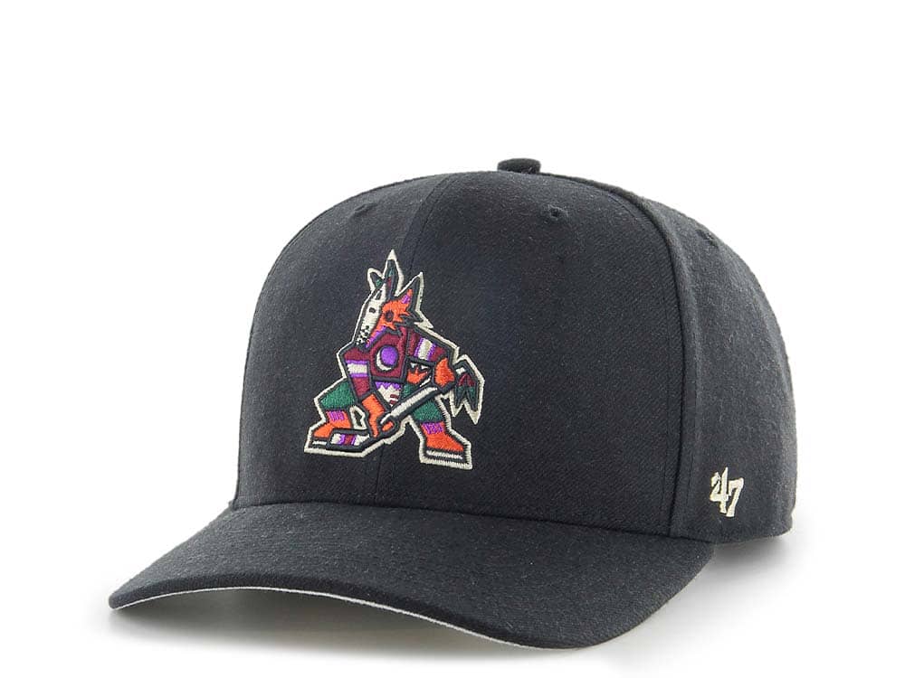 47Brand Arizona Coyotes Classic DP Black Snapback Cap