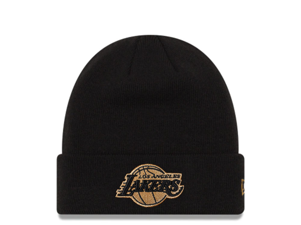 New Era Los Angeles Lakers Black and Gold Logo Cappelli