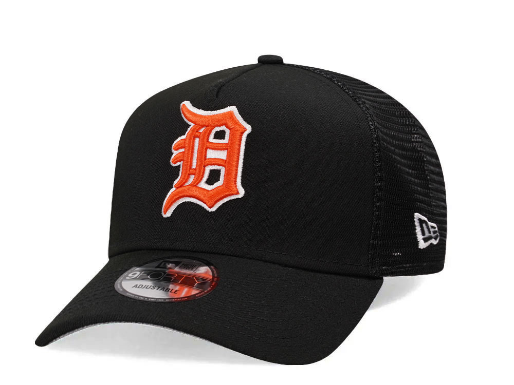 New Era Detroit Tigers Black Trucker A Frame 9Forty Snapback Cappelini