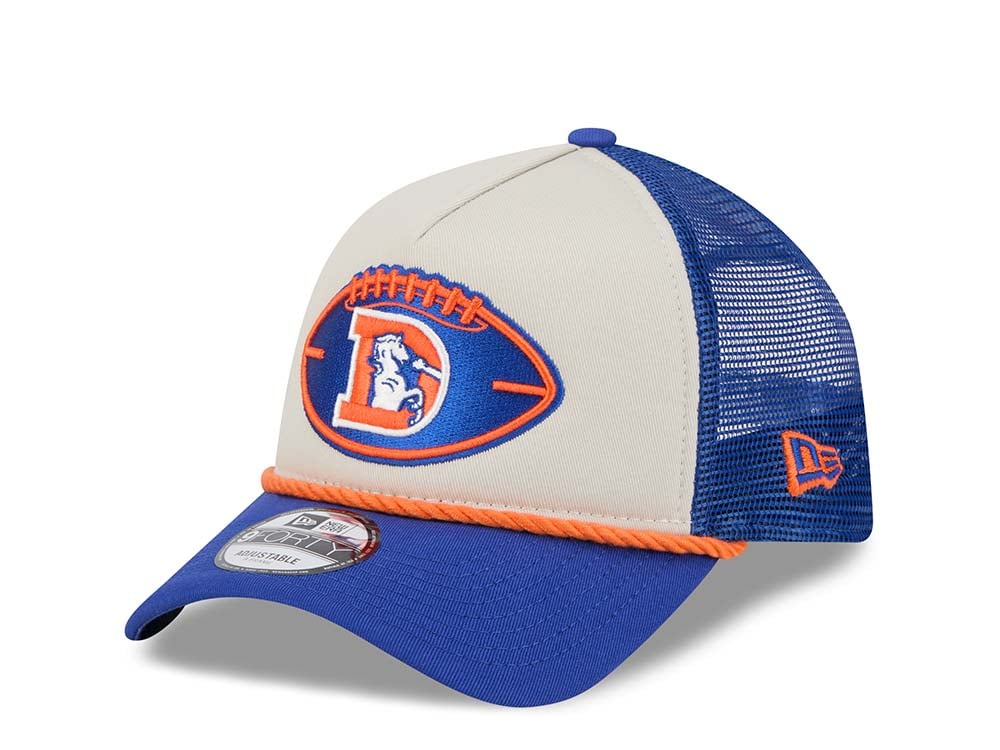 New Era Denver Broncos Sideline 2024 9Forty A Frame Trucker Snapback Cappellini