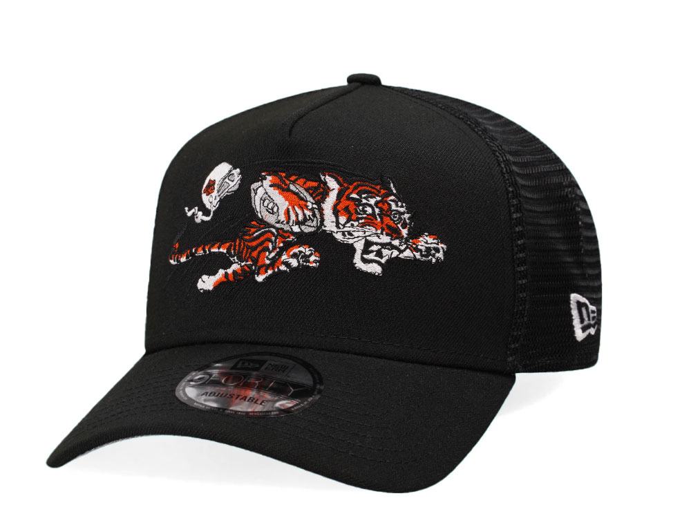 New Era Cincinnati Bengals Black Trucker A Frame 9Forty Snapback Cappelini