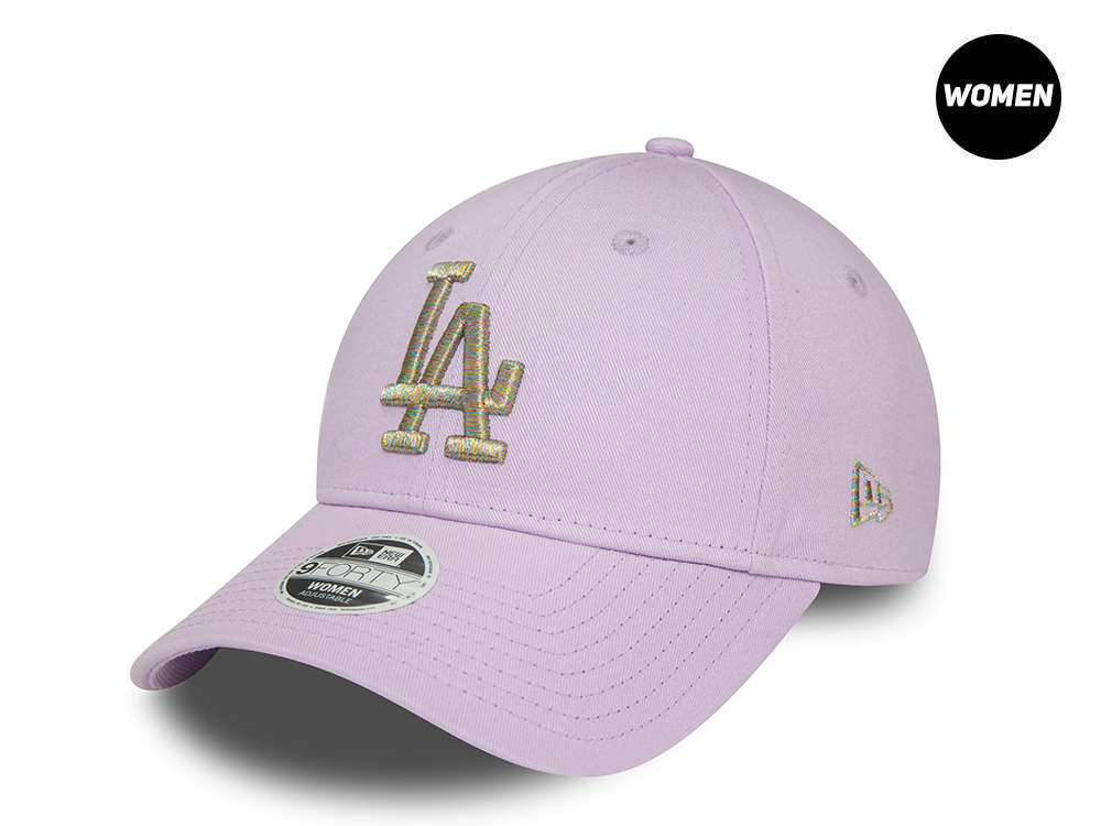 New Era Los Angeles Dodgers Metallic Logo Lavender Womens 9Forty Strapback Cappellini