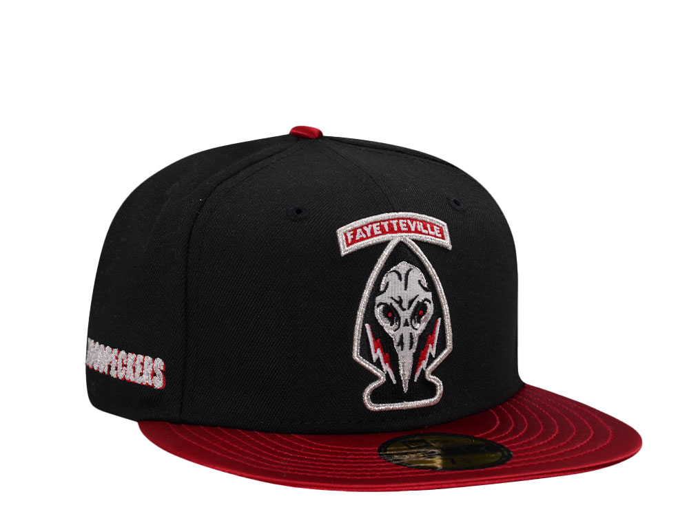 New Era Fayetteville Woodpeckers Horror Pack Satin Brim Edition 59Fifty Fitted Cap