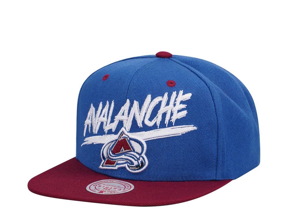 Mitchell & Ness Colorado Avalanche Transcript Two Tone Snapback Cap