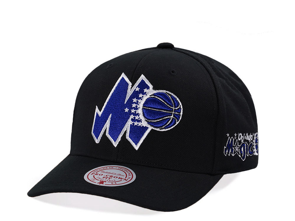 Mitchell & Ness Orlando Magic Hardwood Classic Pro Crown Fit Black Snapback Cap