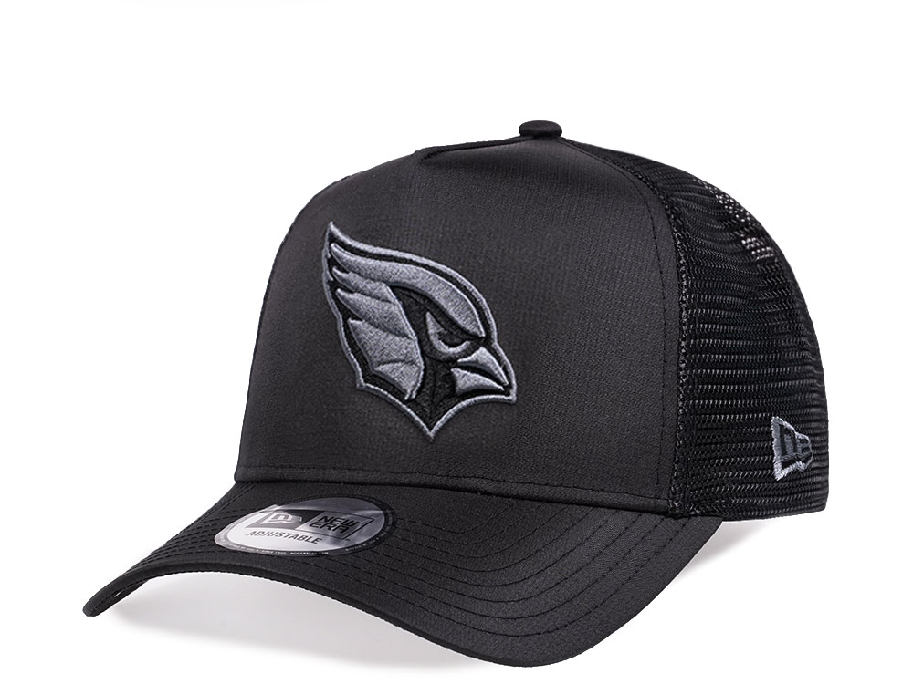 New Era Arizona Cardinals Gunmetal Gray Ripstop Edition A Frame Trucker Snapback Cap