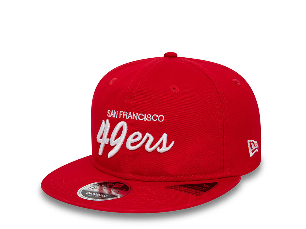 New Era San Francisco 49ers Retro Red 9Fifty Retro Crown Snapback Cappellini