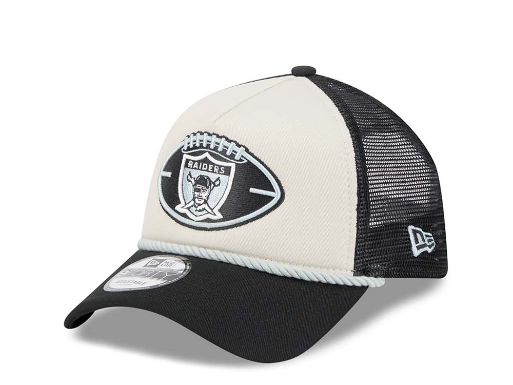 New Era Oakland Raiders Sideline 2024 9Forty A Frame Trucker Snapback Cappellini