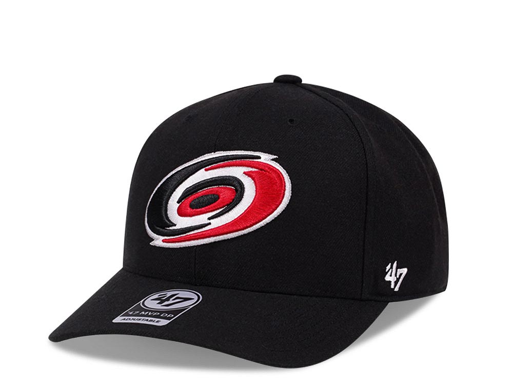 47Brand Carolina Hurricanes Classic DP Black Cold Zone Snapback Cap