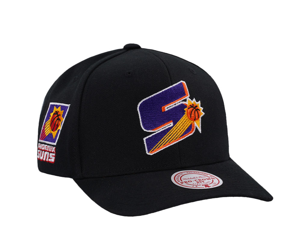 Mitchell & Ness Phoenix Suns Hardwood Classic Pro Crown Fit Black Snapback Cap