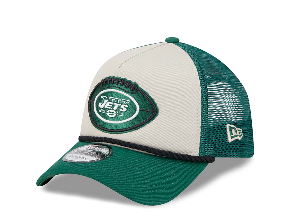 New Era New York Jets Sideline 2024 9Forty A Frame Trucker Snapback Cappellini