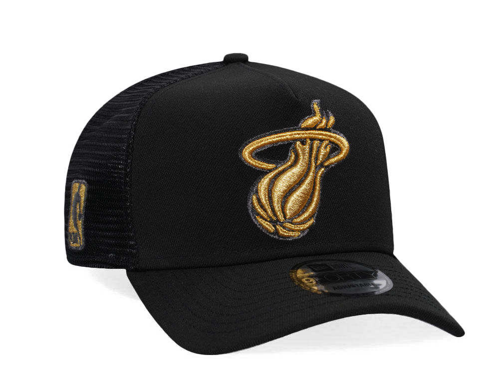 New Era Miami Heat Black Gold Classic Trucker Edition A Frame 9Forty Cappellini