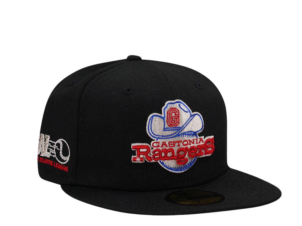 New Era New Gastonia Rangers Black Throwback Edition 59Fifty Fitted Cap