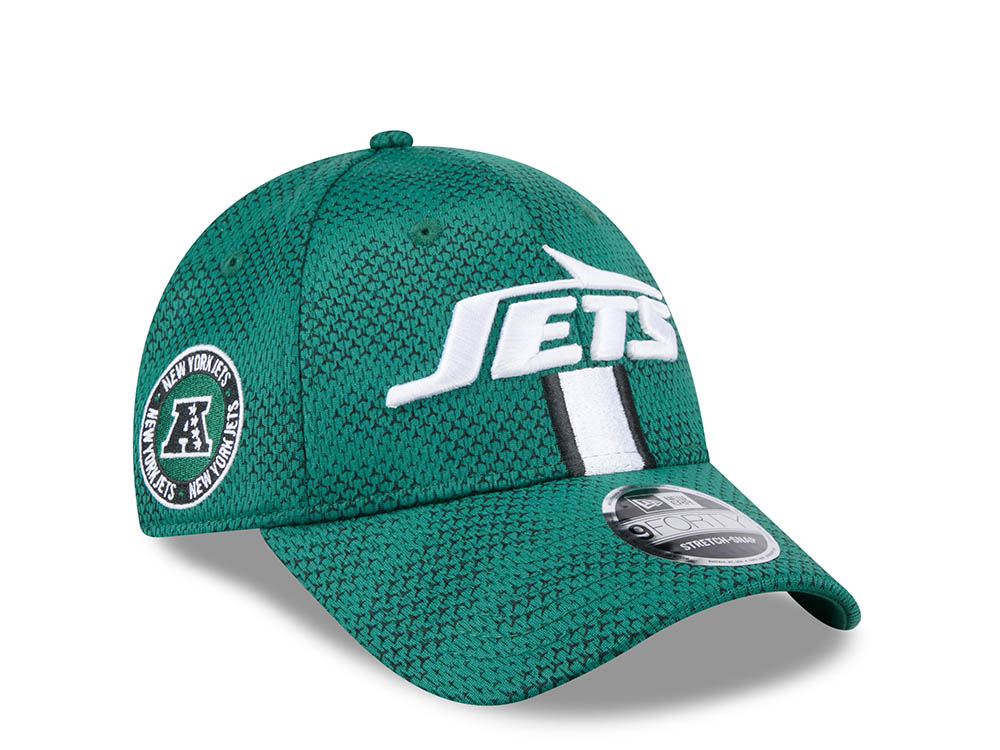 New Era New York Jets Sideline 2024 9Forty Stretch Snapback Cap