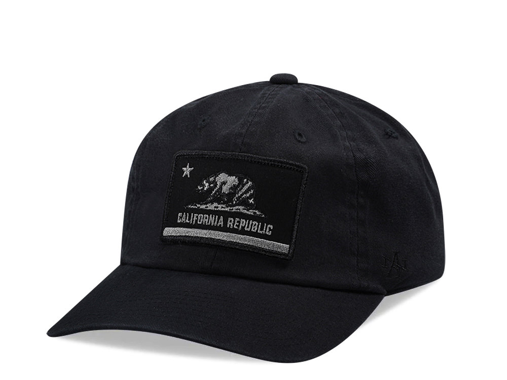 American Needle California Conrad Black Strapback Cap