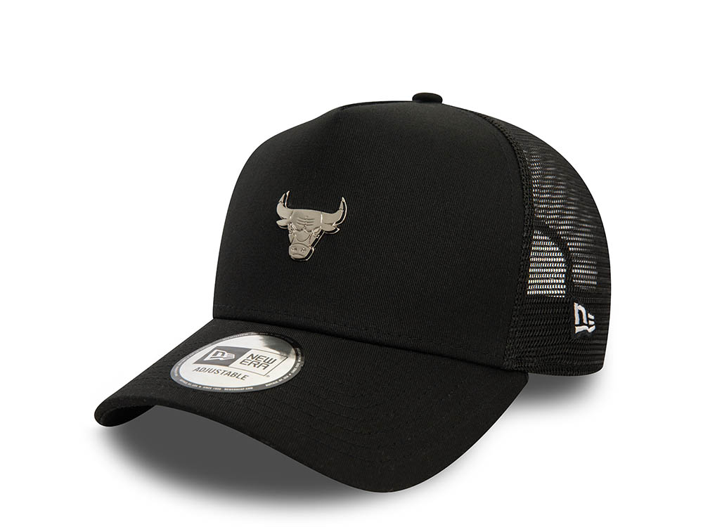 New Era Chicago Bulls Metal Logo Trucker A Frame Snapback Cappellini